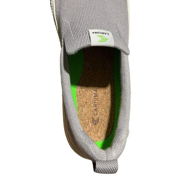 Cariuma Mens 9.5 IBI Slip On Shoes Grey Bamboo Knit Sneakers Unisex Women’s 11 - Picture 9 of 12